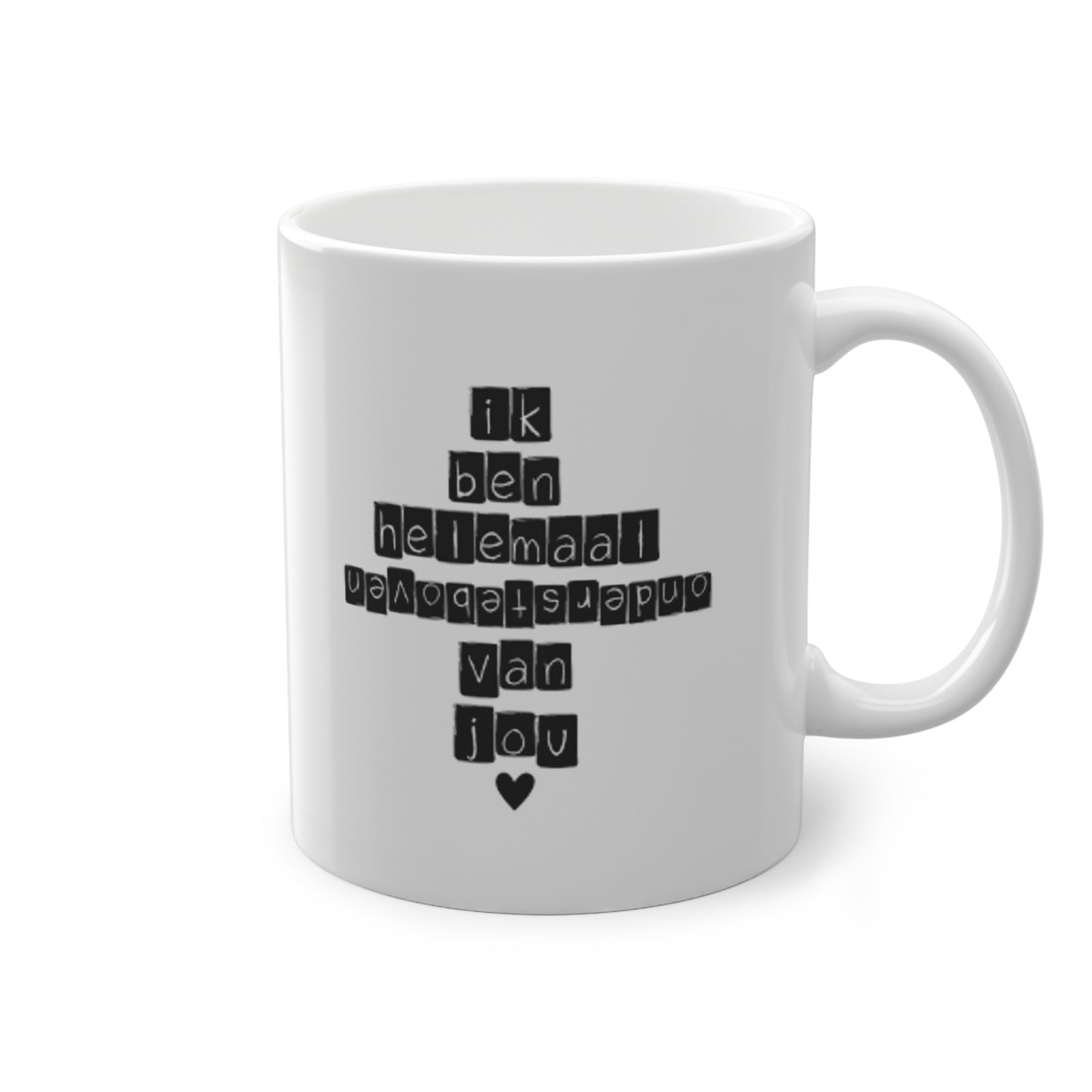 'Ik ben helemaal ondersteboven van jou' Mug